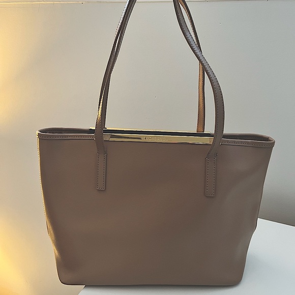 TED BAKER LONDON PINK “ANGELIN LEATHER SHOPPER TOTE” - Picture 2 of 6